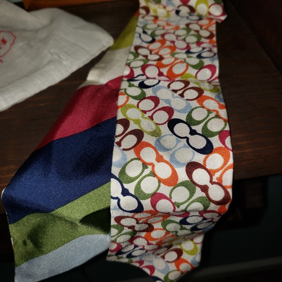 Coach Silk Legacy Signature C Ponytail Bag Ribbon - Picture 6 of 6